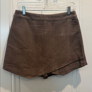 Altar'd State Taupe Corduroy Skort